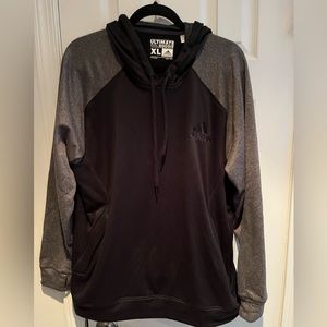 Adidas Ultimate Hoodie Black & Gray Pullover Size XL
